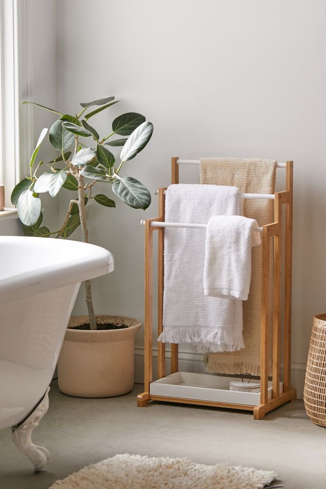 Bamboo towel hanger hot sale