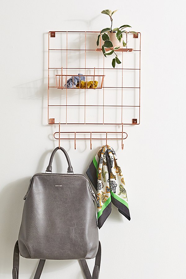 Urban Outfitters Modular Wire Wall Grid Set In Gold