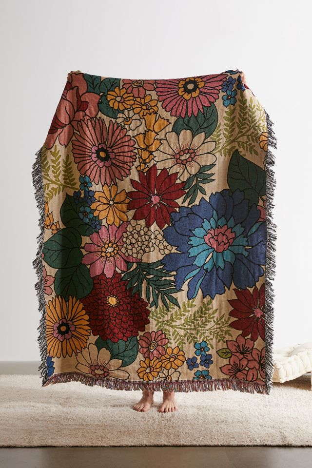 Valley Cruise Press Bloom Woven Throw Blanket