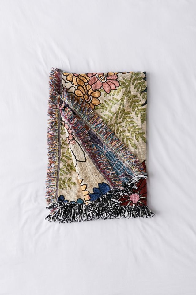 Valley Cruise Press ‘70s Bloom Woven Throw Blanket
