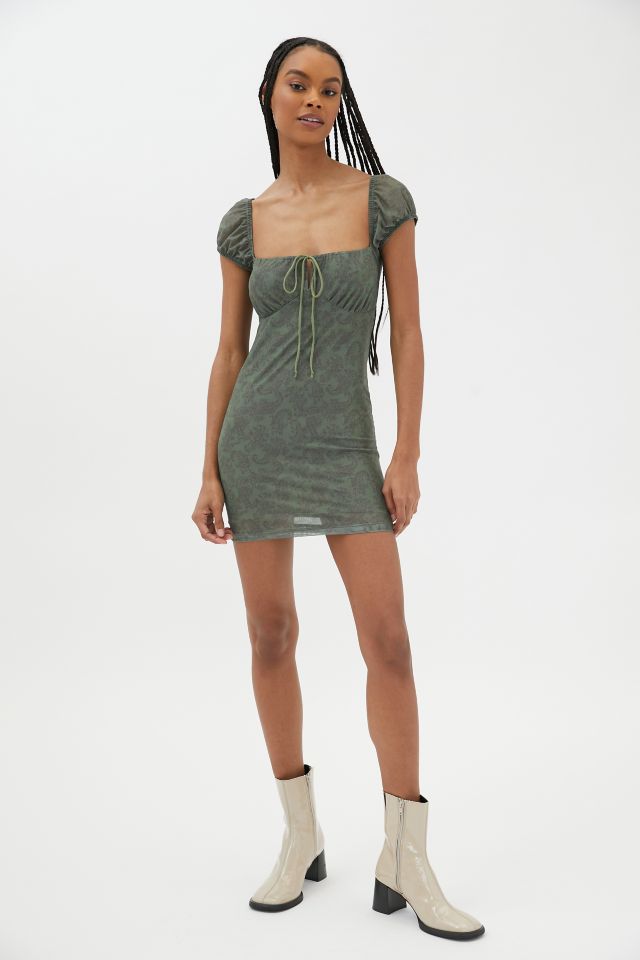 Motel Gaina Tie-Front Mini Dress #3