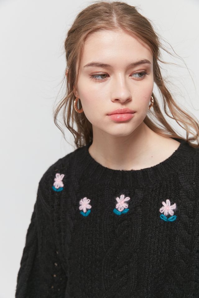 For Love & Lemons Savanna Cropped Sweater #3