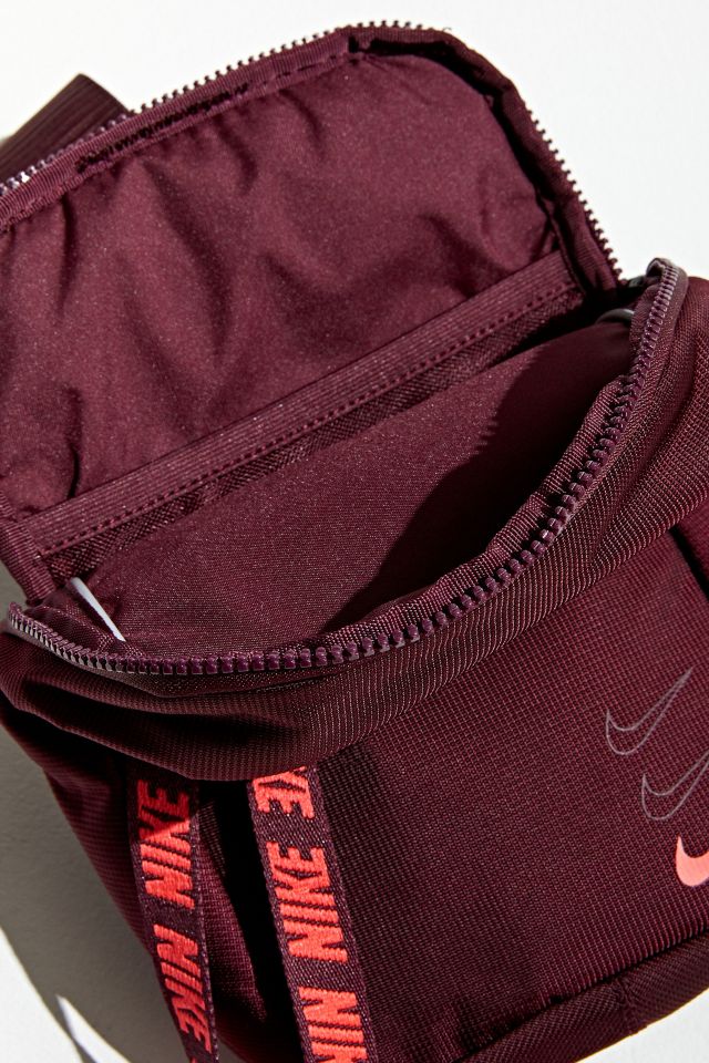 Nike Advance logo taping crossbody bag in red