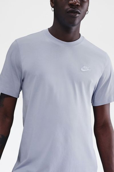Nike Sportswear Club Tee In Grey, Men's At Urban Outfitters In Gray