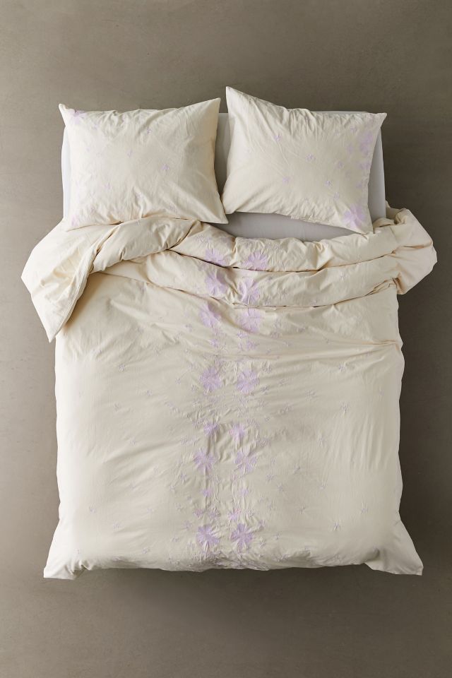 Samantha Embroidered Floral Duvet Cover #1