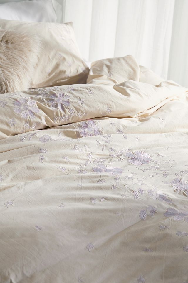 Samantha Embroidered Floral Duvet Cover #2