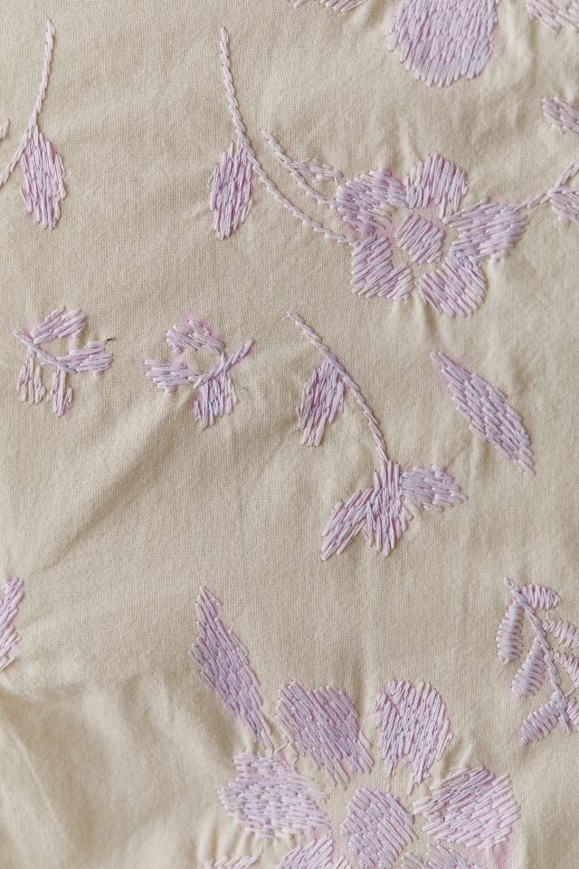 Samantha Embroidered Floral Duvet Cover #4