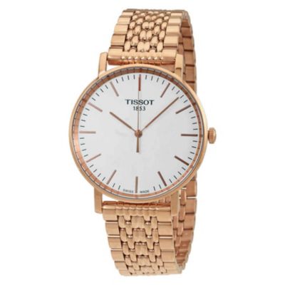 TISSOT T-CLASSIC EVERYTIME SILVER DIAL MEN'S WATCH T1094103303100 IN GOLD, MEN'S AT URBAN OUTFITTERS
