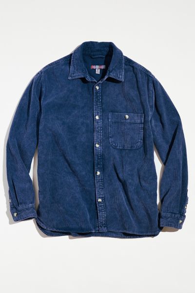 Urban Outfitters Uo Big Corduroy Oversized Work Shirt In Navy | ModeSens