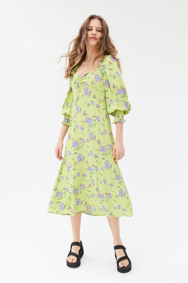 Faithfull The Brand Mathilde Floral Midi Dress | Urban Outfitters
