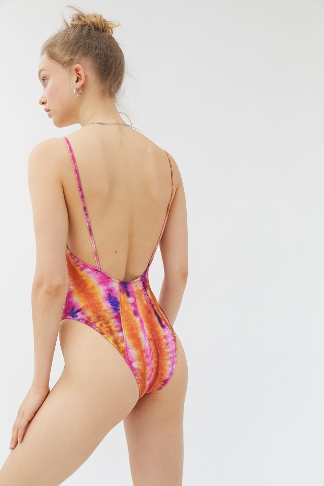 Out From Under Tie-Dye Flame One-Piece Swimsuit #1