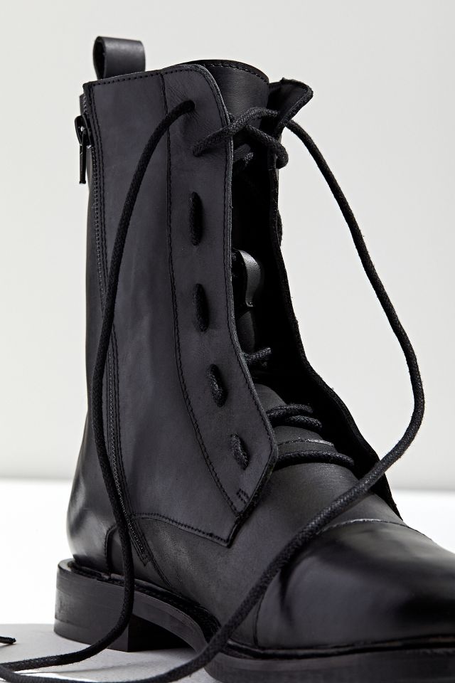 UO Leather Lace-Up Utility Boot  #1
