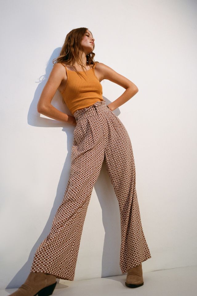 UO Diane Paperbag Wide Leg Pant