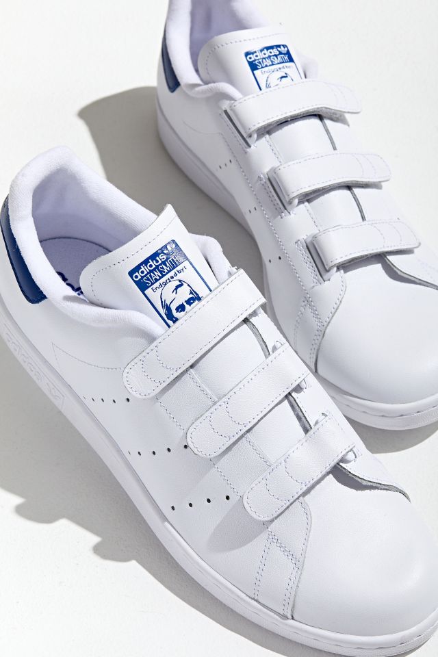 adidas Women's Stan Smith Shoes White Blue - urbanAthletics