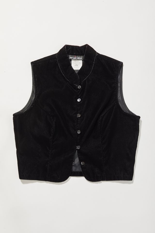 Vintage Velvet Vest | Urban Outfitters