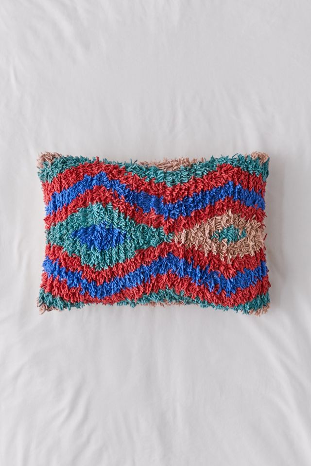 Diamond Shag Bolster Pillow Urban Outfitters