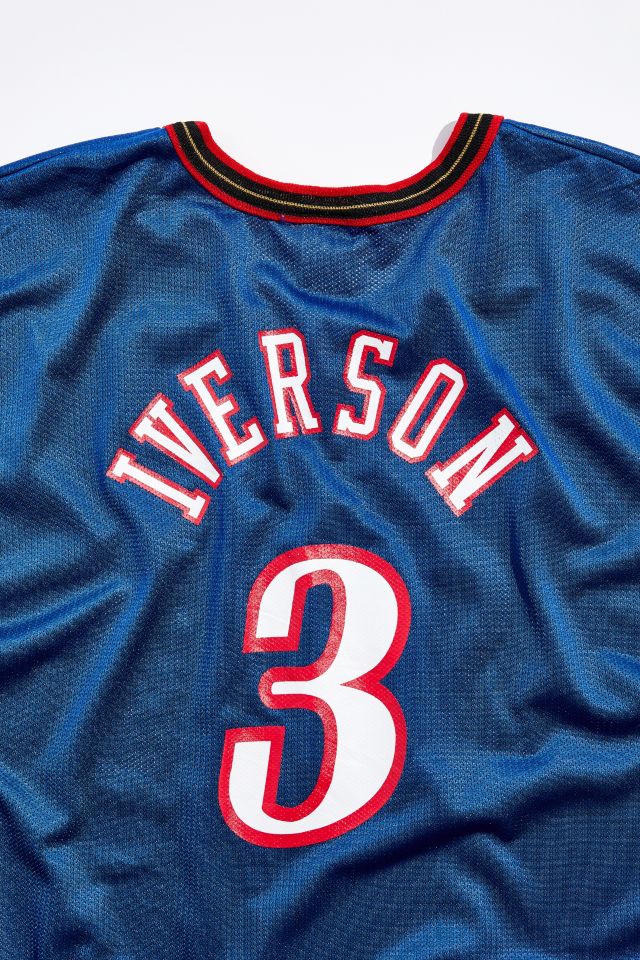 Vintage Philadelphia 76ers Allen Iverson NBA Basketball Jersey #2