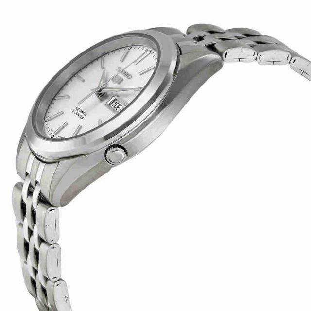 Seiko 5 Automatic Silver Dial Men's Watch SNKL15 #1