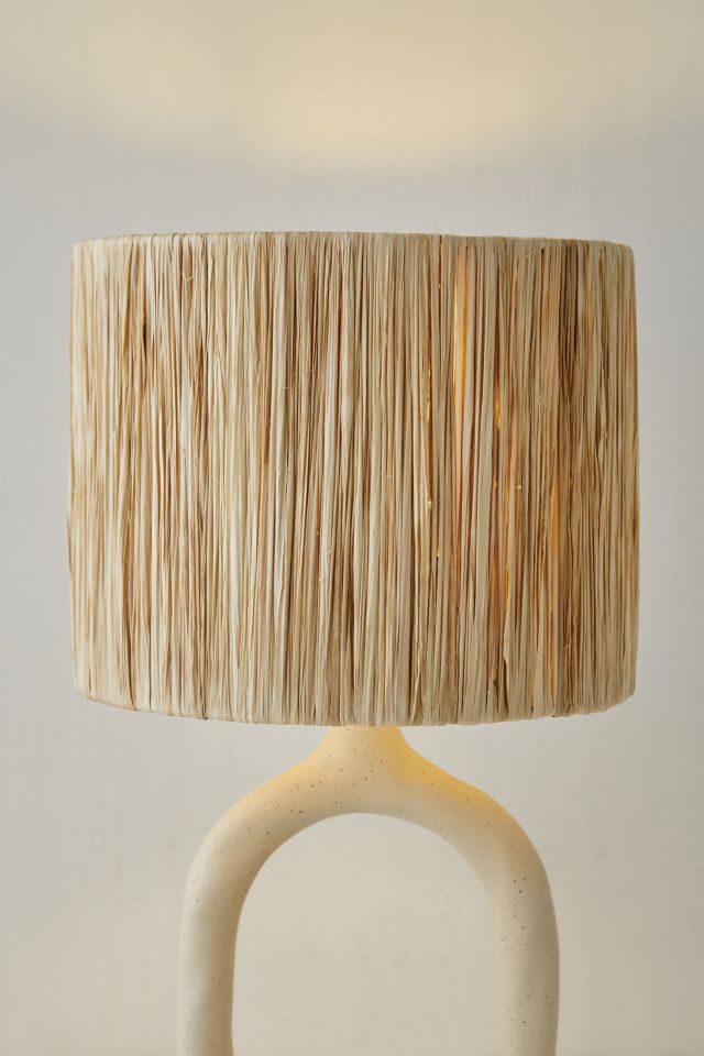 Wrapped Seagrass Lamp Shade #2