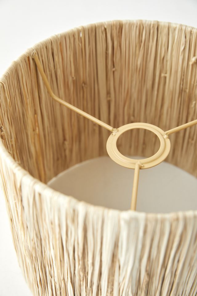 Wrapped Seagrass Lamp Shade #3