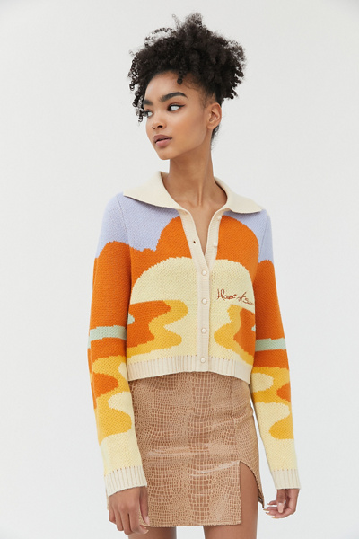 House Of Sunny Day Tripper Jacquard Cardigan | Urban Outfitters