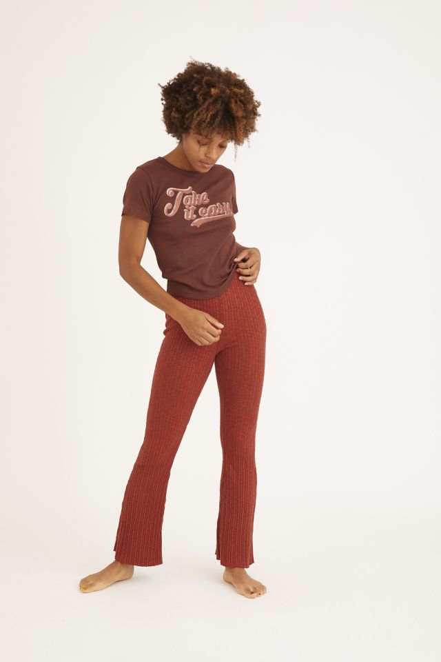 Urban Renewal Remnants Velvet Rib Flare Pant