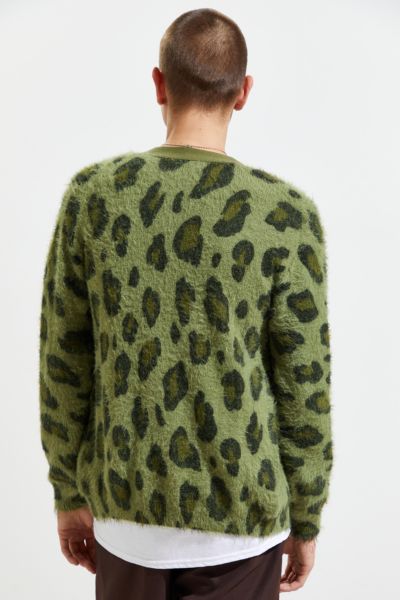 urban outfitters leopard cardigan