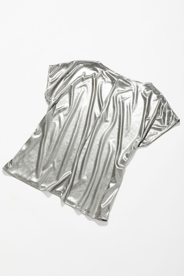 Vintage Silver Metallic Top   #2
