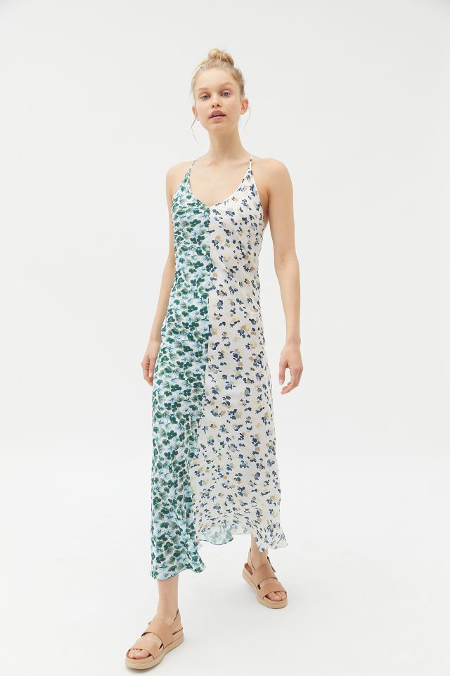 Kourt Cammie Mixed Print Maxi Dress | Urban Outfitters