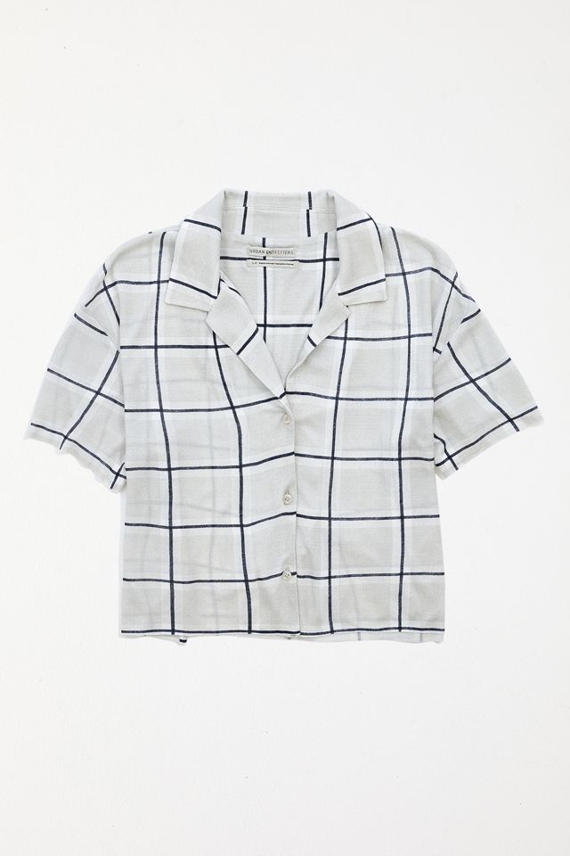 UO Harper Crepe Button-Down Shirt #4
