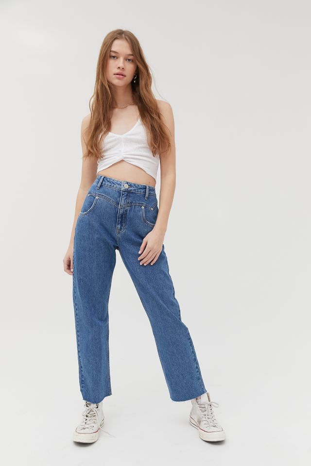 BDG Western High-Waisted Straight Leg Jean | Urban Outfitters