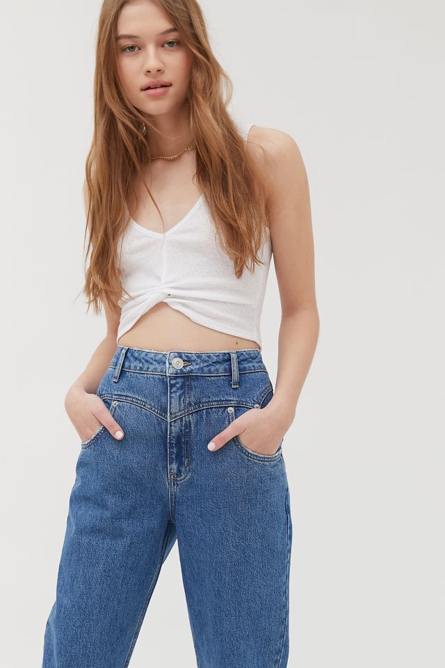 Jean Droit Taille Haute Western BDG #2
