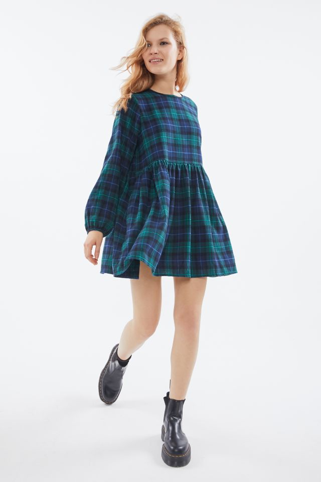 Flannel babydoll dress best sale