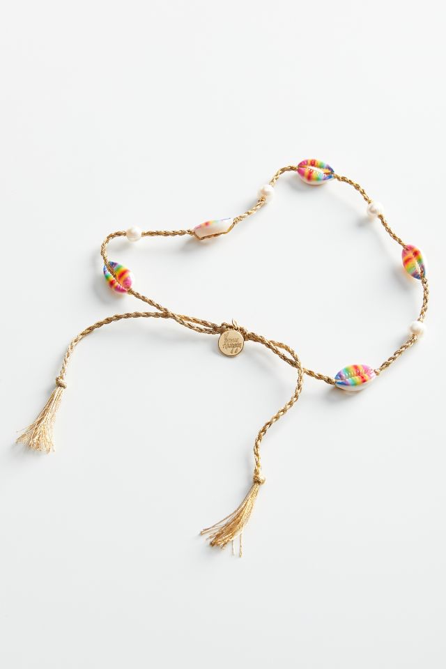 Venessa Arizaga Moonlight Beach Rainbow Shell Necklace | Urban Outfitters