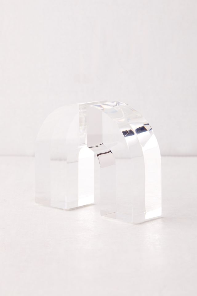 Poketo Lucite Arc Bookend Set #1