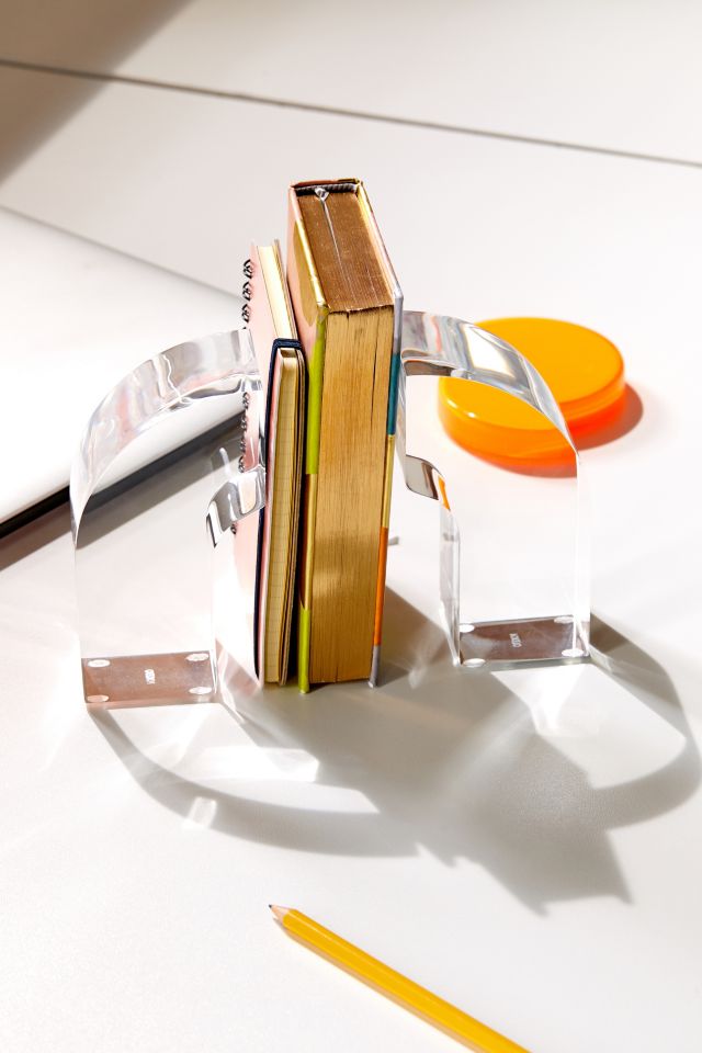 Poketo Lucite Arc Bookend Set #2