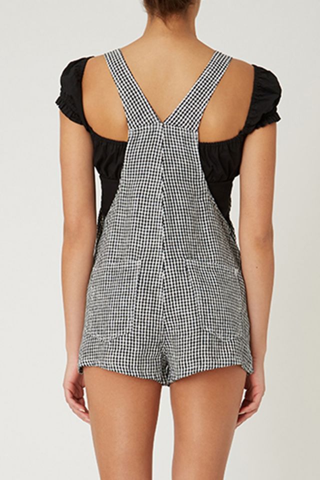 Salopette utilitaire à imprimé vichy WeWoreWhat #1