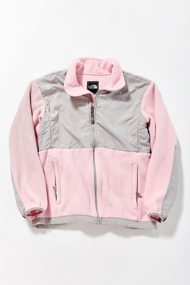 Pink north face on sale fleece