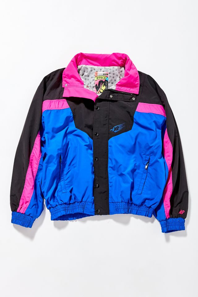 Pink and hot sale blue windbreaker