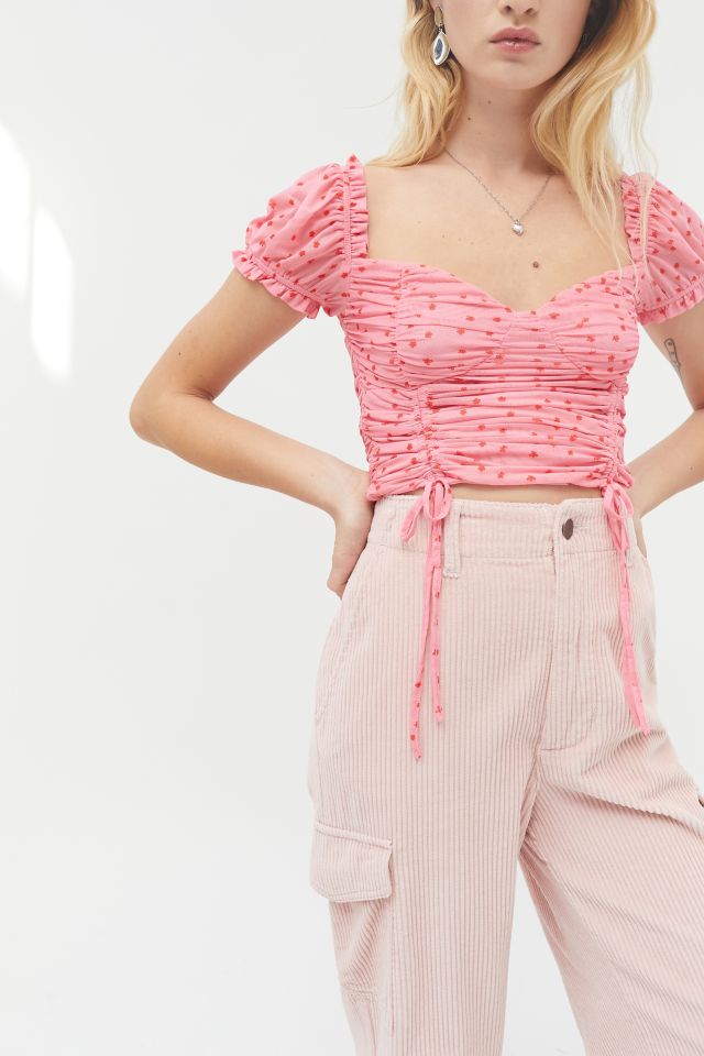 Tiger Mist Toronto Ruched Cropped Top #3