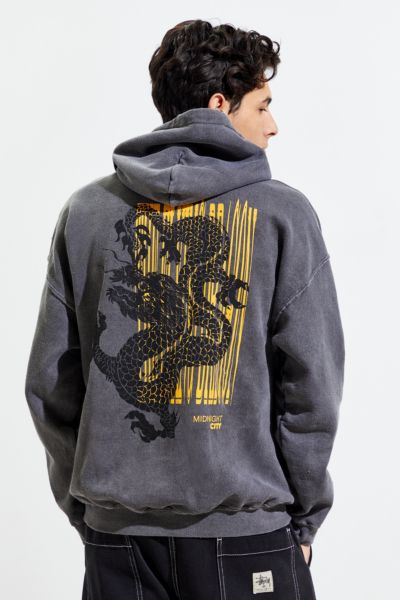 Dragon Pigment Dye Hoodie Sweatshirt | Urban Outfitters