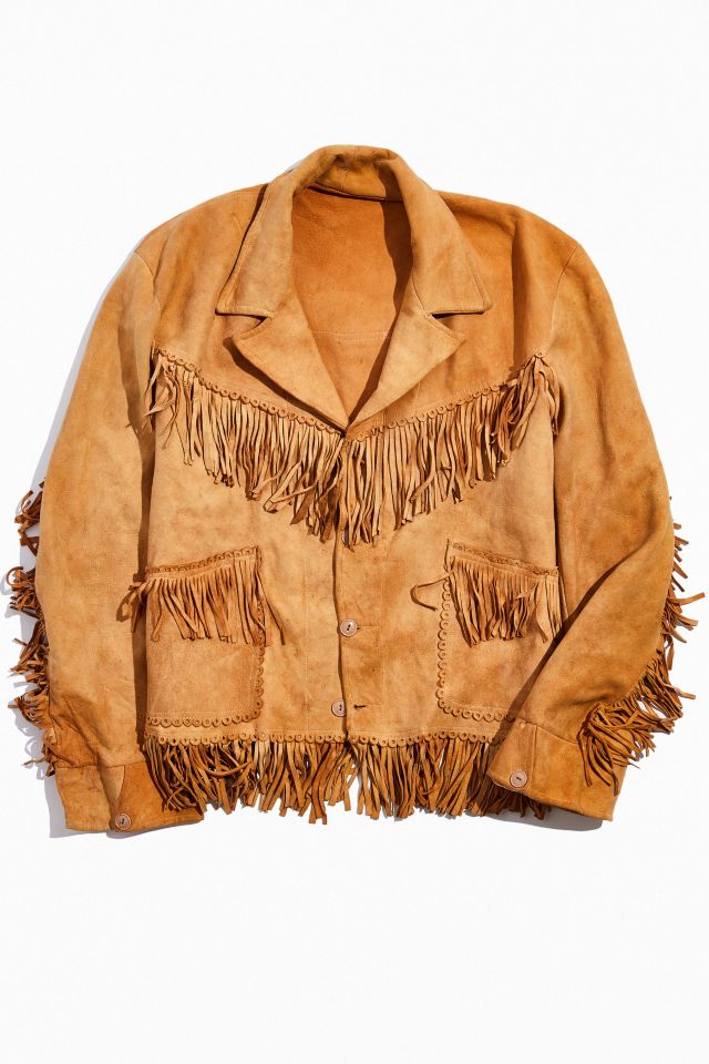 Vintage Leather Fringe Jacket | Urban Outfitters Canada