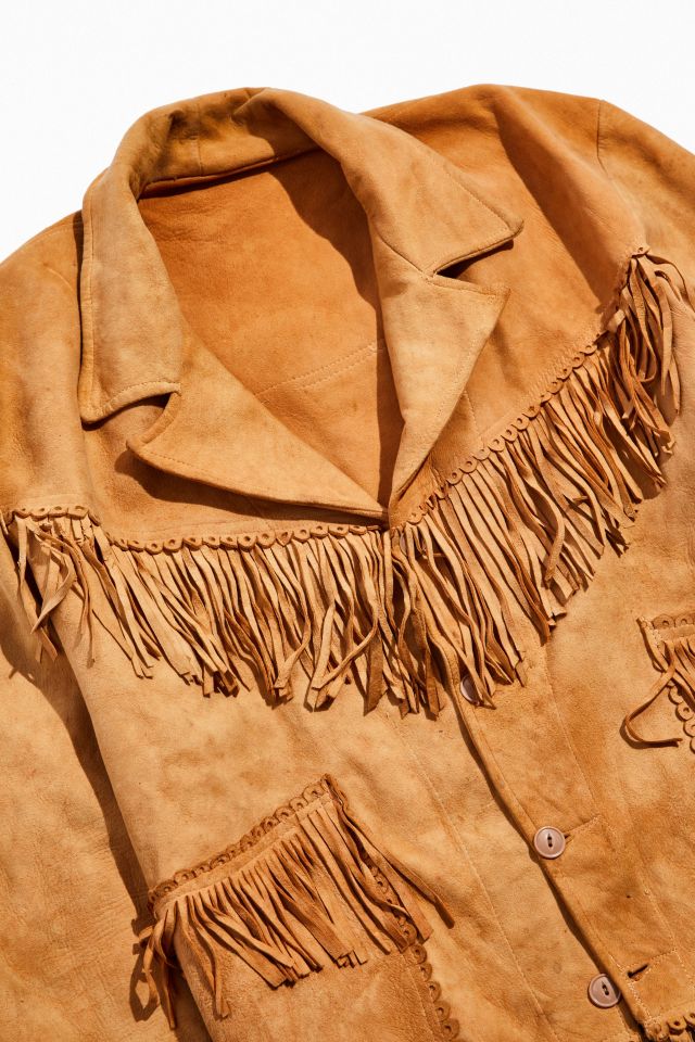 Vintage Leather Fringe Jacket   #1