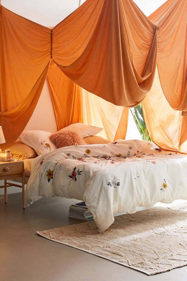 Blossom Embroidered Duvet Cover Urban Outfitters Canada