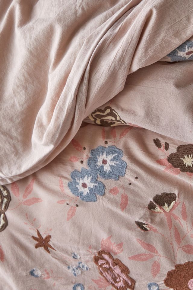 Blossom Embroidered Floral Duvet Cover #2