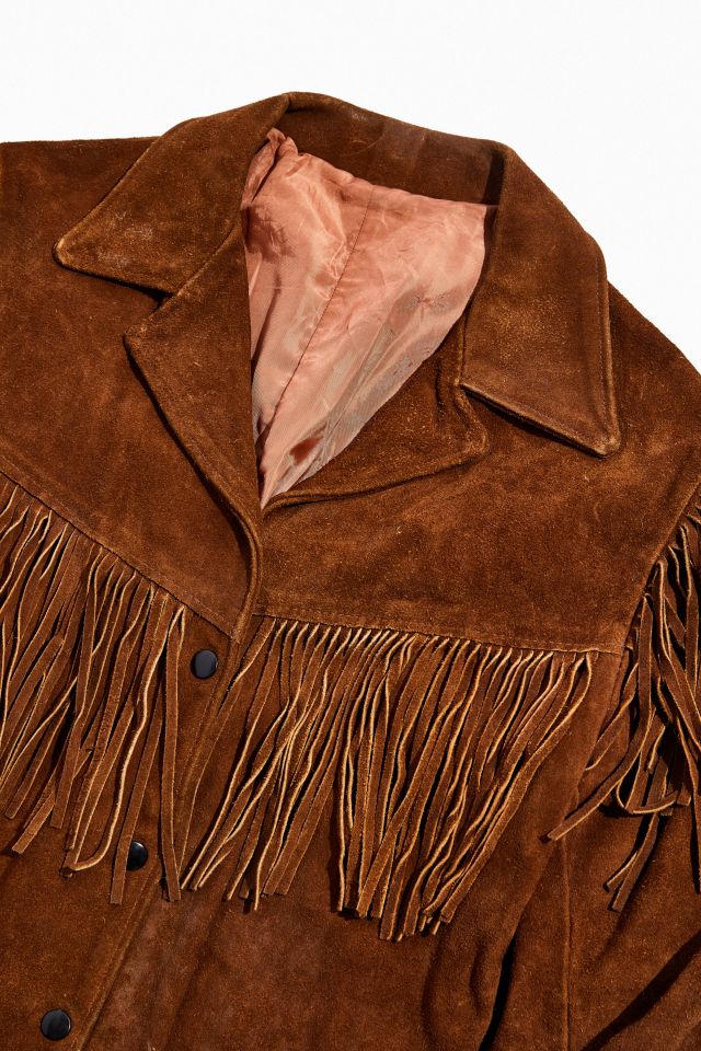 Vintage Leather Fringe Jacket   #1