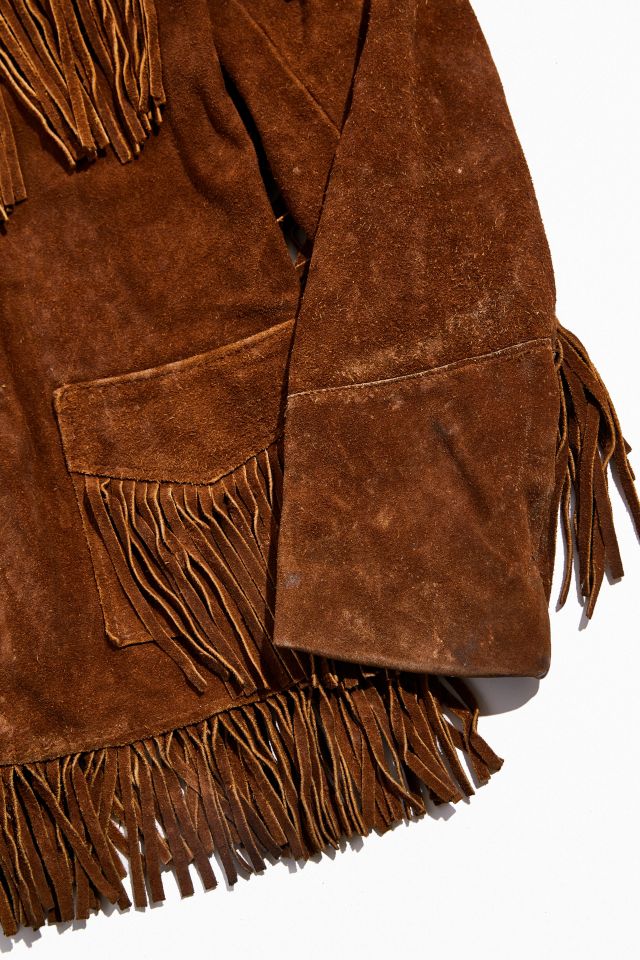 Vintage Leather Fringe Jacket   #2
