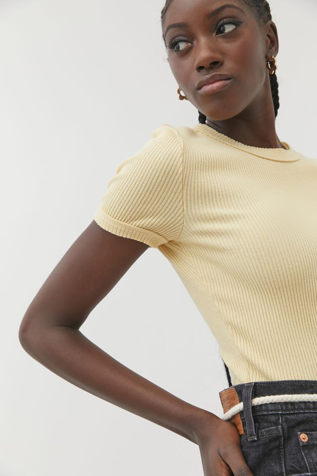 UO Perfect Ribbed Baby Tee #1