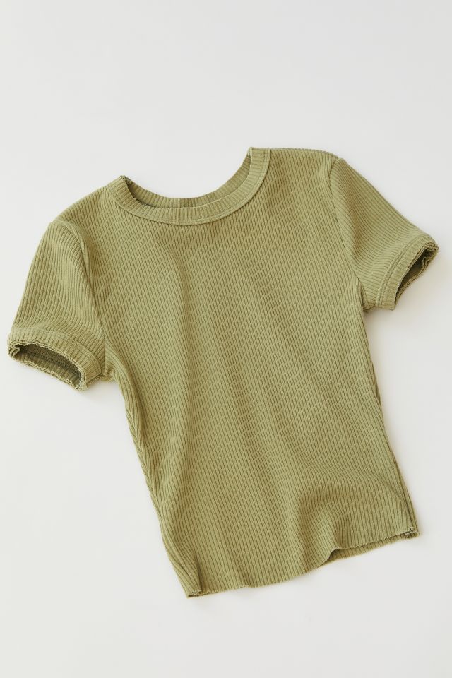 UO Perfect Ribbed Basic Baby Tee #2