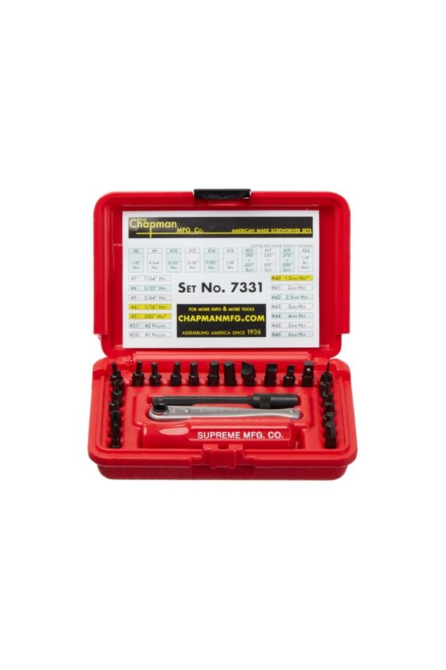 Supreme Chapman Screwdriver Set Red